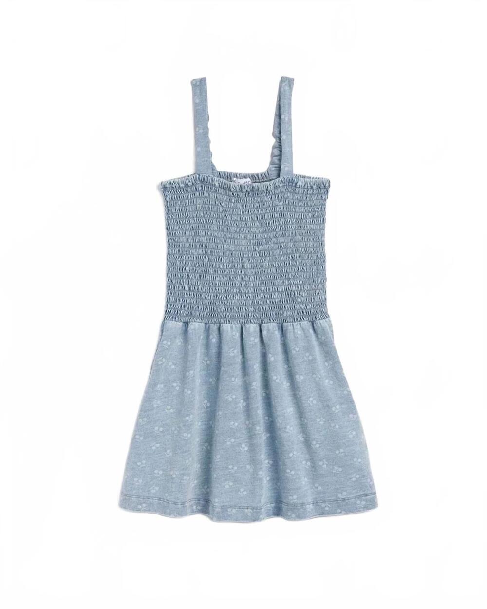 NEW SPLENDID girl's cherry stripe dress in blue